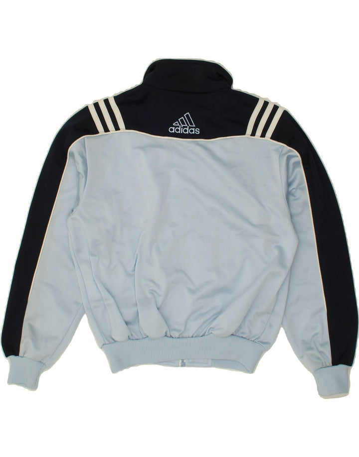 ADIDAS Boys Tracksuit Top Jacket 9-10 Years Blue Colourblock Polyester Vintage Adidas and Second-Hand Adidas from Messina Hembry 