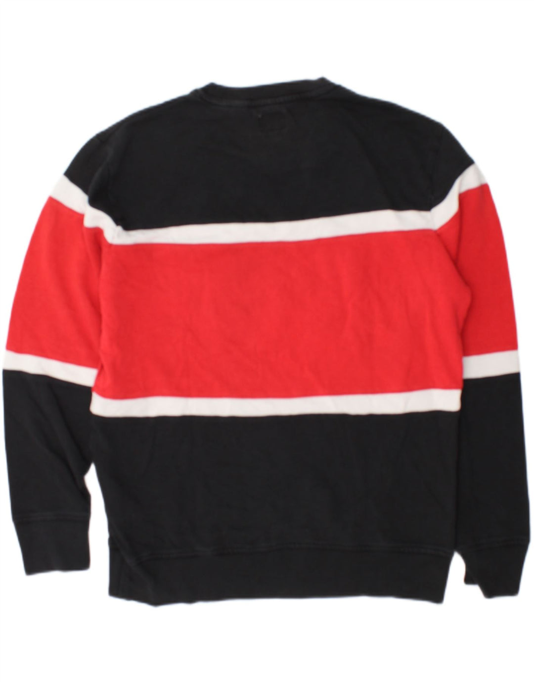 Levi's Herre grafisk sweatshirt Jumper Medium Sort Colourblock Bomuld
