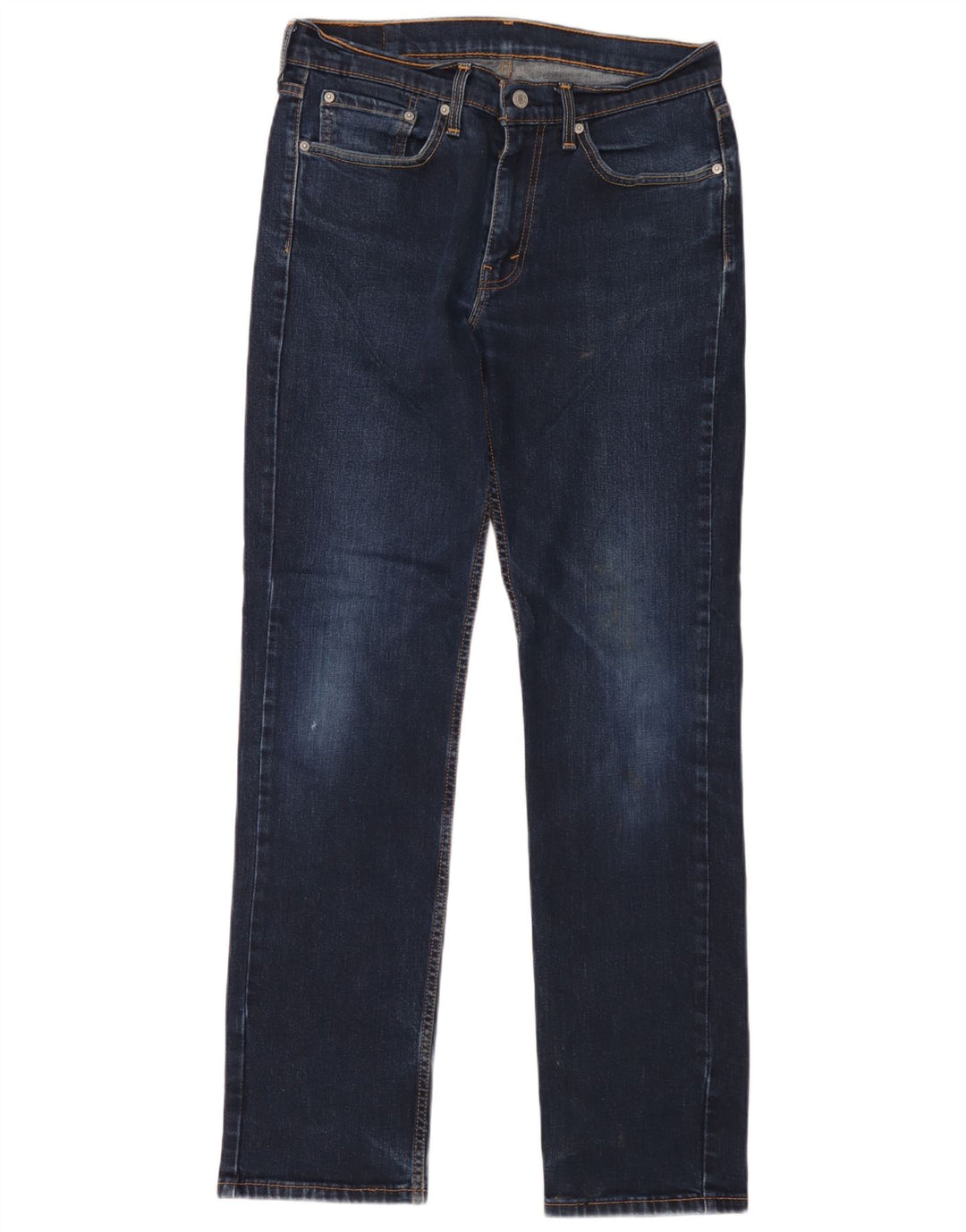 Levi's herre 514 lige jeans W32 L34 marineblå bomuld