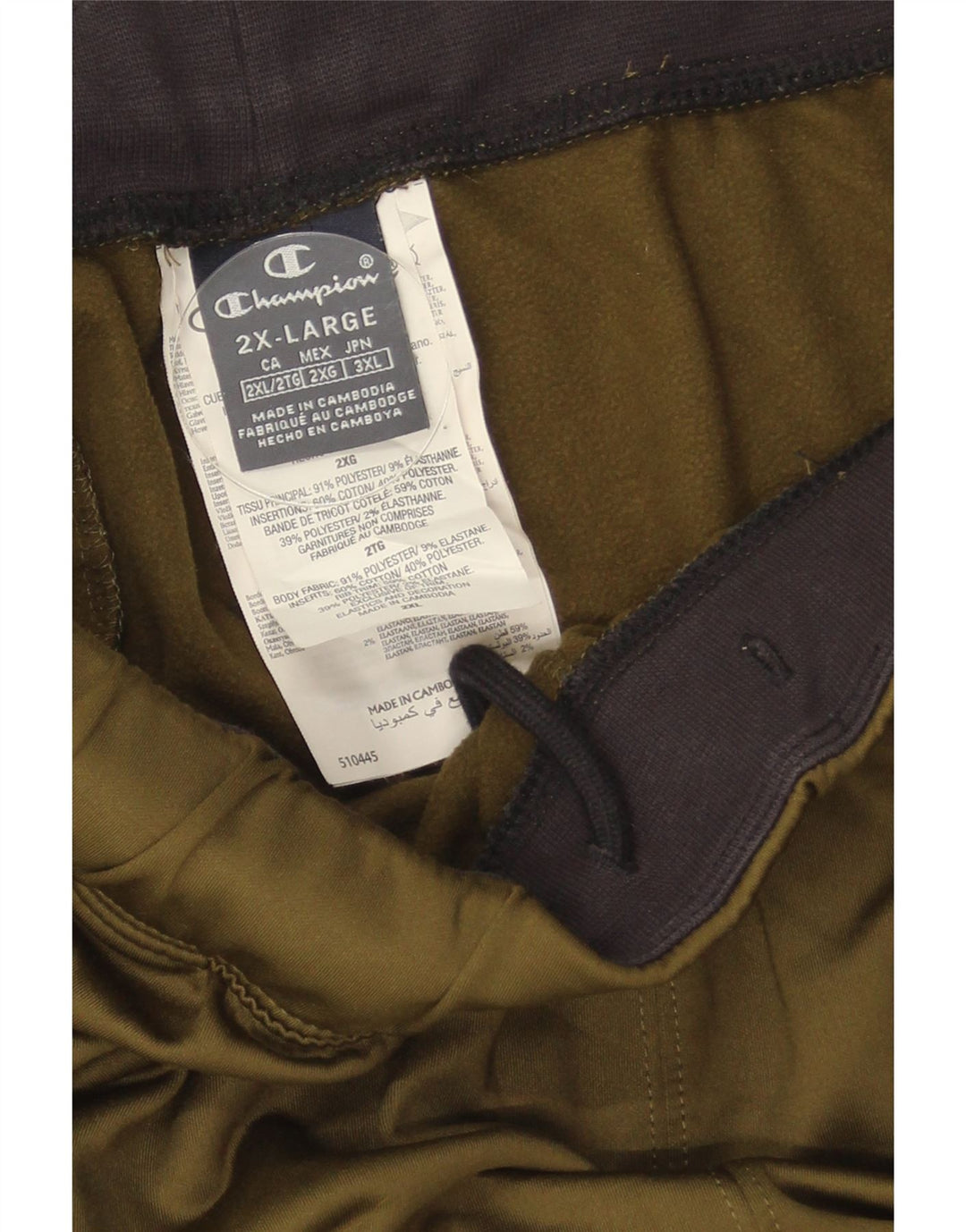 Champion Herre træningsdragt Bukser Joggers 2XL Khaki Polyester