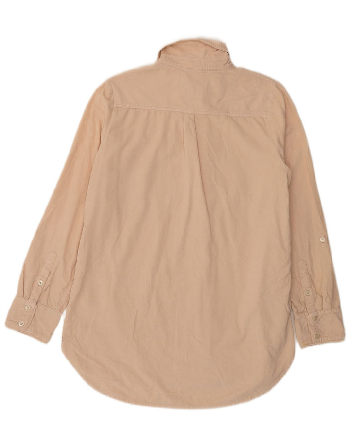 Fat Face Dame Fløjlsskjorte UK 12 Medium Beige Bomuld