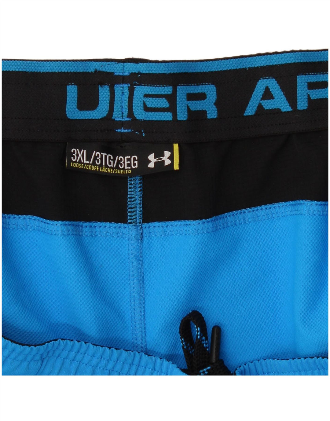 Under Armour Herre grafiske sportsshorts 3XL blå farveblok
