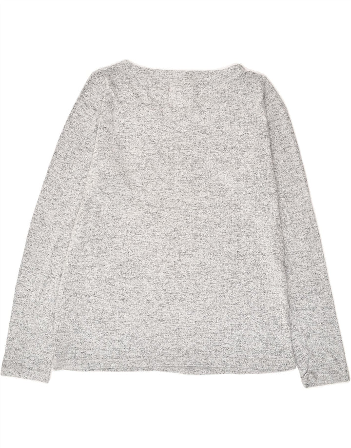 MOUNTAIN WAREHOUSE Womens Boat Neck Jumper Sweater UK 14 Large  Grey | Vintage Mountain Warehouse | Thrift | Second-Hand Mountain Warehouse | Used Clothing | Messina Hembry 