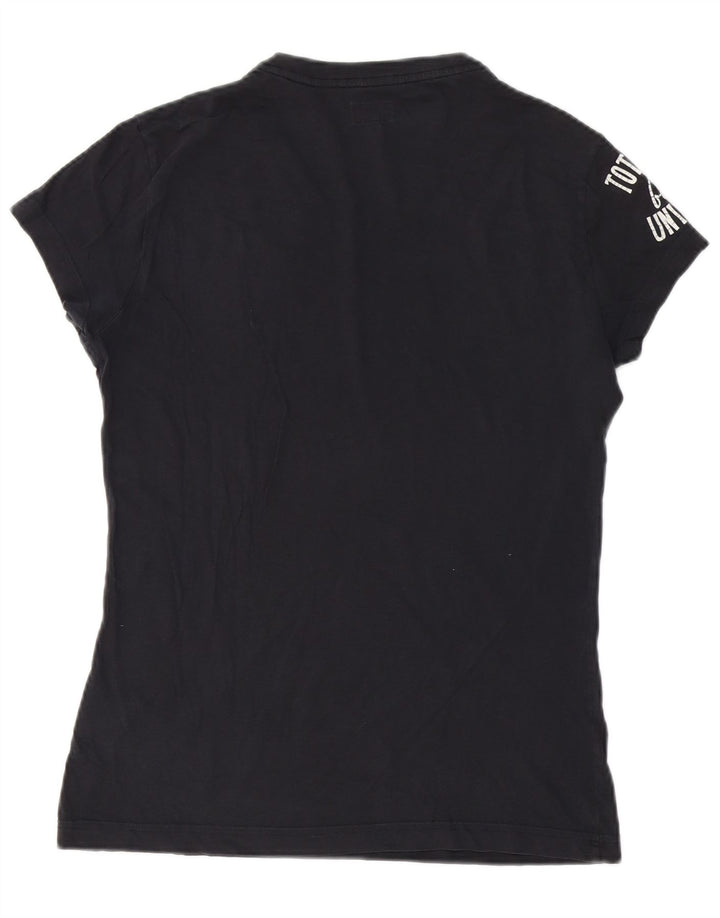 Armani Jeans Herre grafisk T-shirt Top Medium Navyblå Bomuld