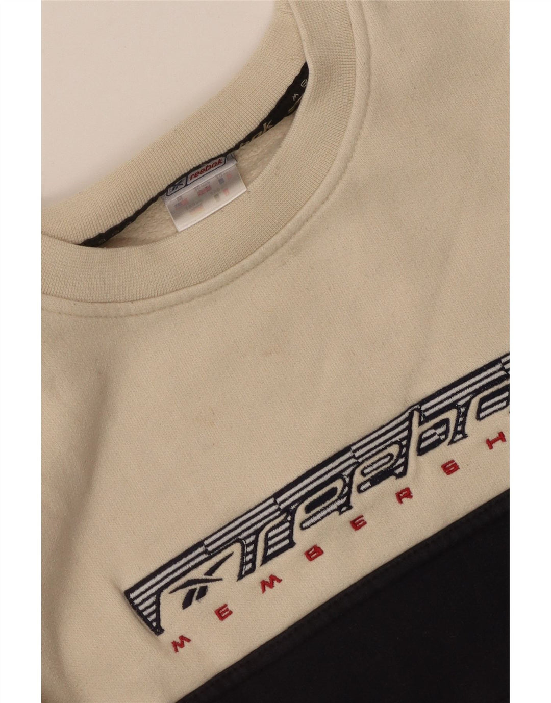 Reebok Boys Grafisk Sweatshirt Jumper 10-11 år Medium Beige Colourblock