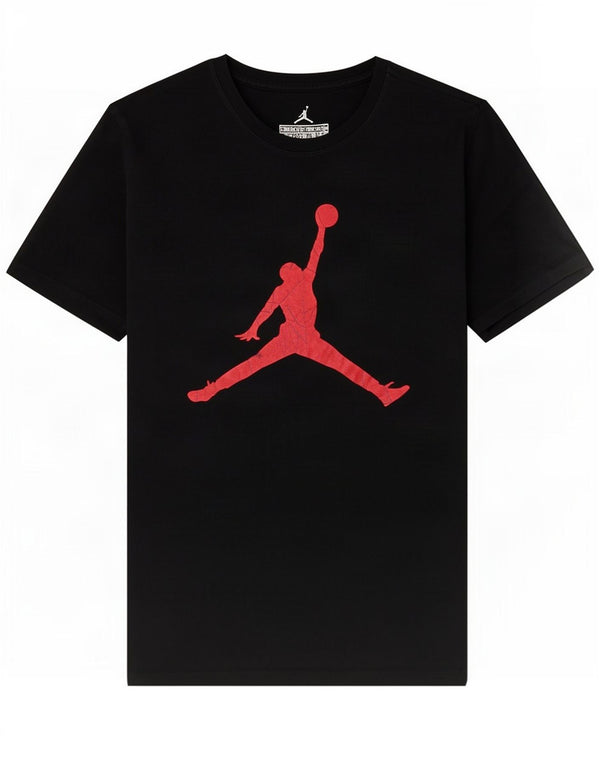 Jordan Dame Grafisk T-Shirt Top UK 12 Medium Sort Bomuld