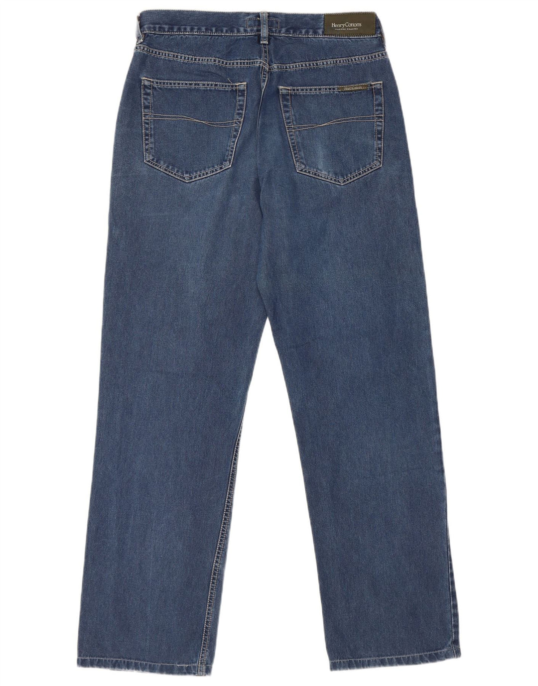 Henry Cottons Straight Jeans til mænd W32 L30 Blå bomuld