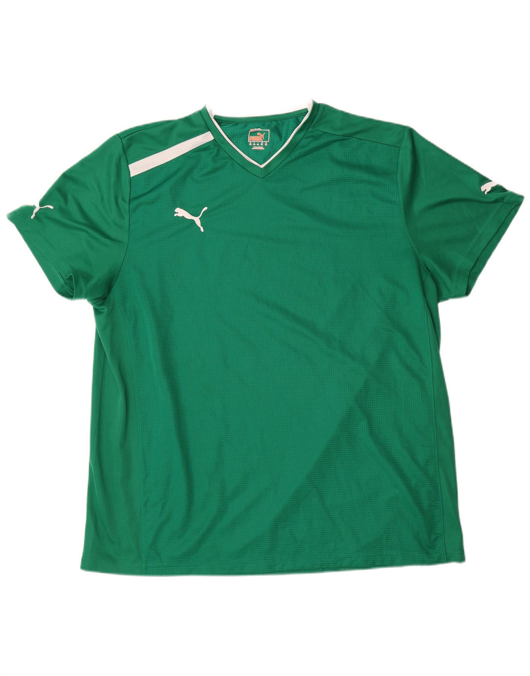 Puma Herre T-Shirt Top 2XL Grøn Colourblock