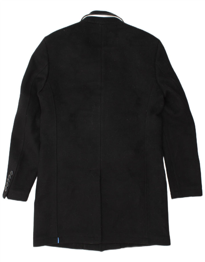 SUPERDRY Overfrakke til mænd UK 40 Large Black Wool