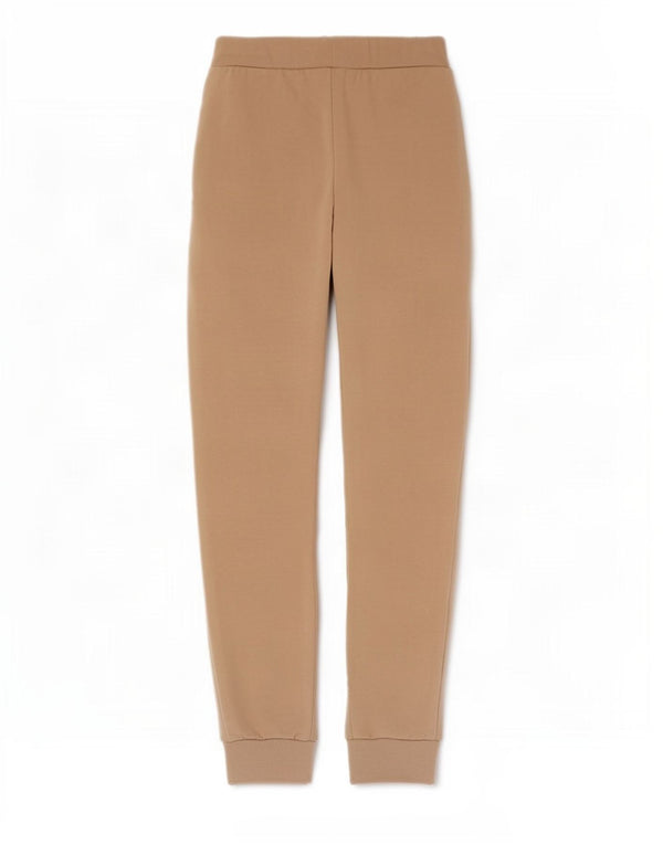 Lotto Womens Graphic Tracksuit Trousers Joggers UK 12 Medium Beige Cotton