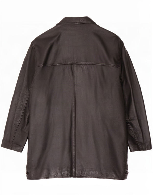 Vintage herre læderfrakke UK 42 XL Sort