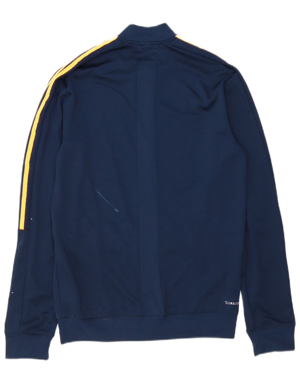 ADIDAS Herre Climalite træningsdragt topjakke UK 36/38 Small Navy Blue