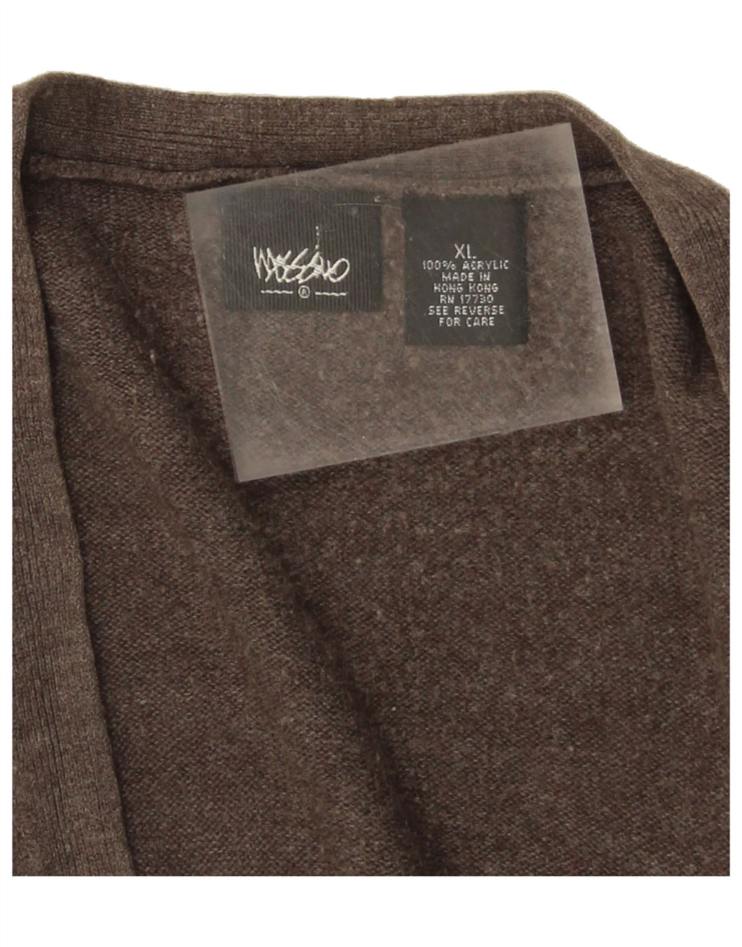 MOSSIMO Womens Longline Open Cardigan Sweater UK 18 XL Brown Acrylic Vintage Mossimo and Second-Hand Mossimo from Messina Hembry 