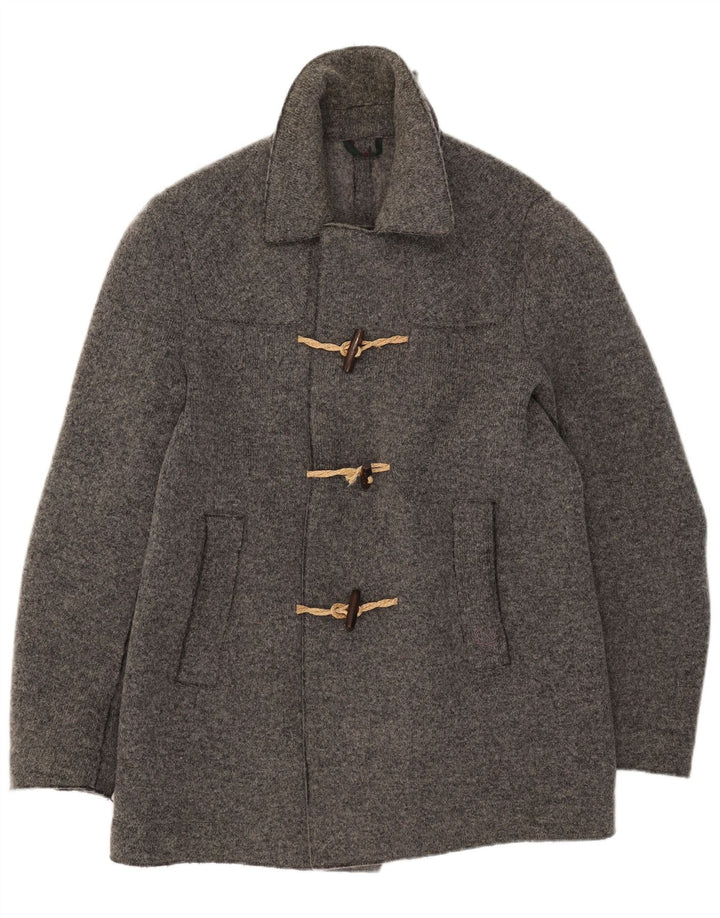 Fred Perry Strik Duffle Jacket UK 40 Stor Grå Uld