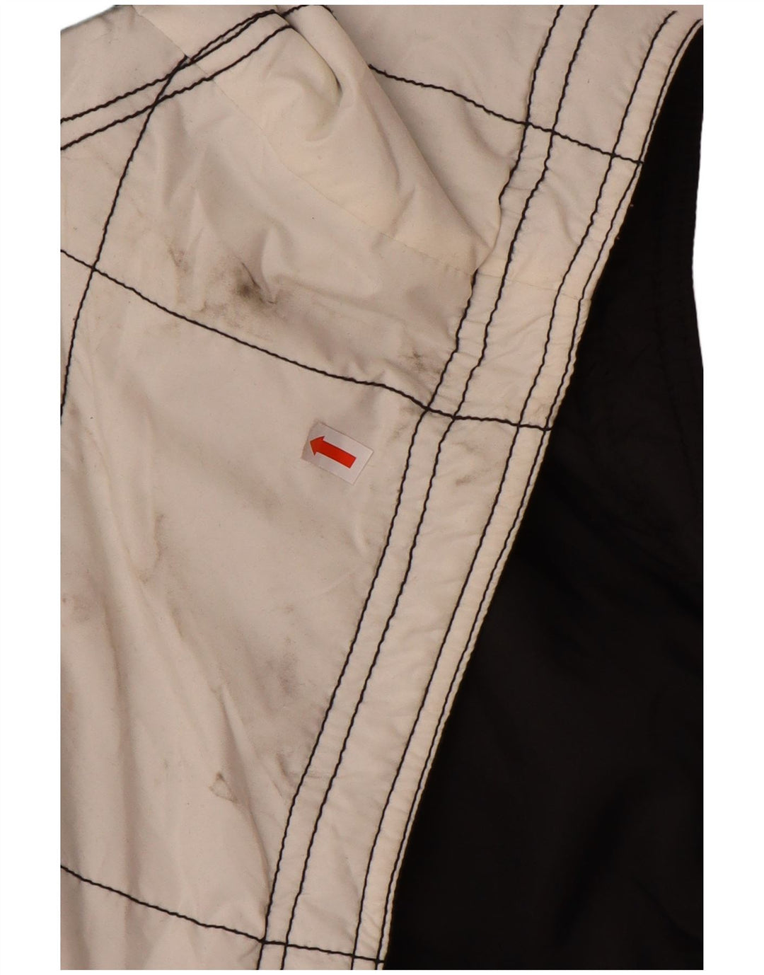 KILLTEC Herre Loose Fit Polstret Gilet UK 40 Large White Colourblock