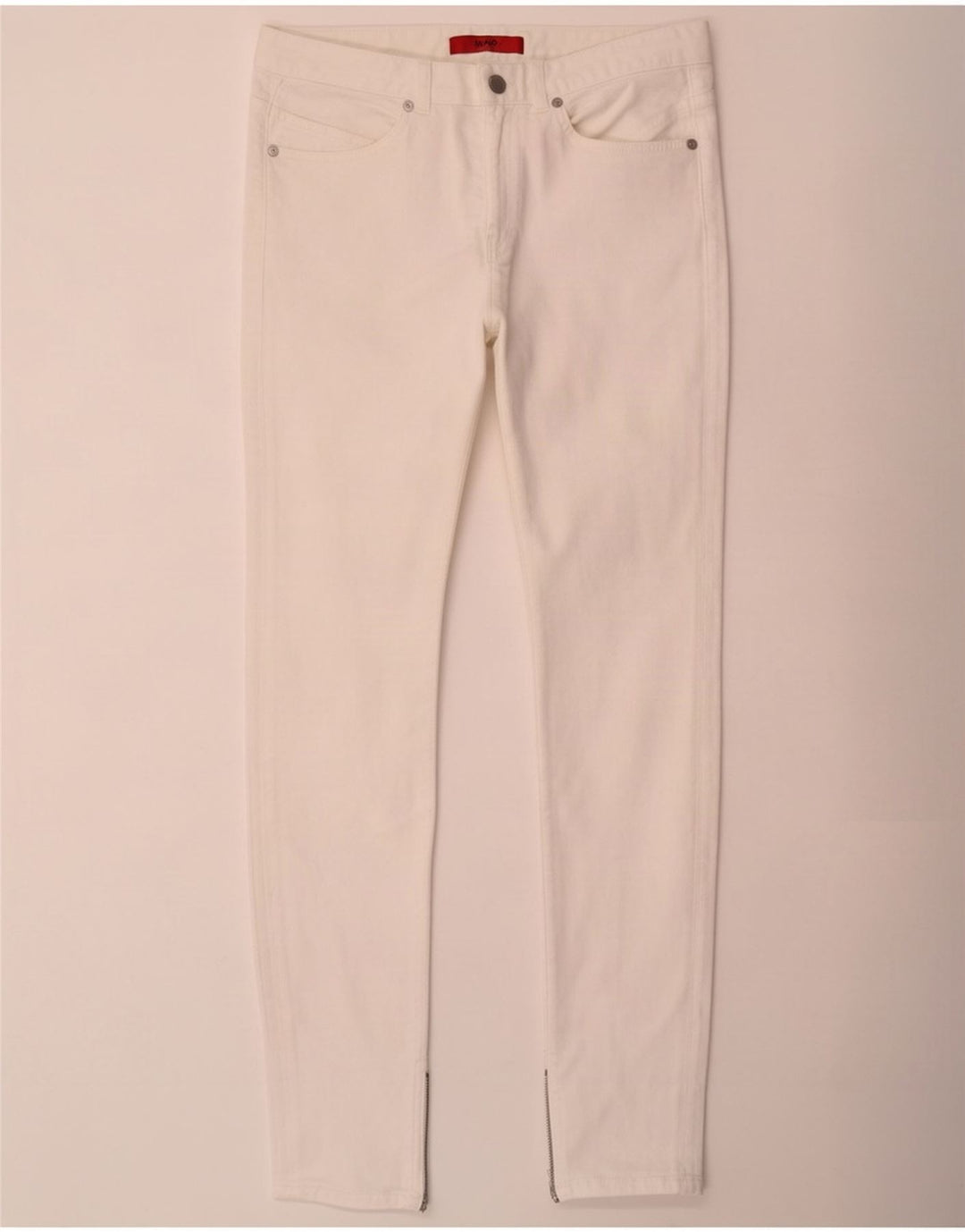 Hugo Boss Dame Slim Jeans W28 L32 Hvid Bomuld