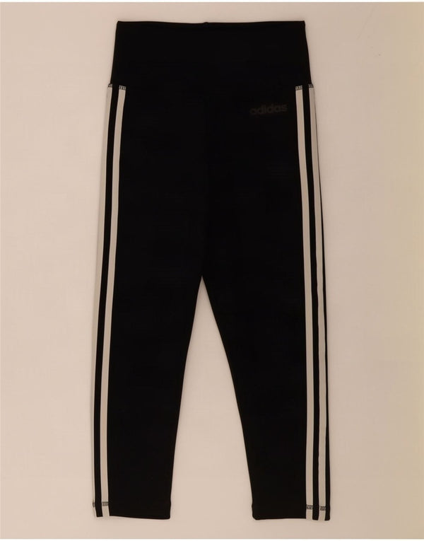 Adidas Dame Climalite Capri Leggings UK 4/6 XS Sort Polyester
