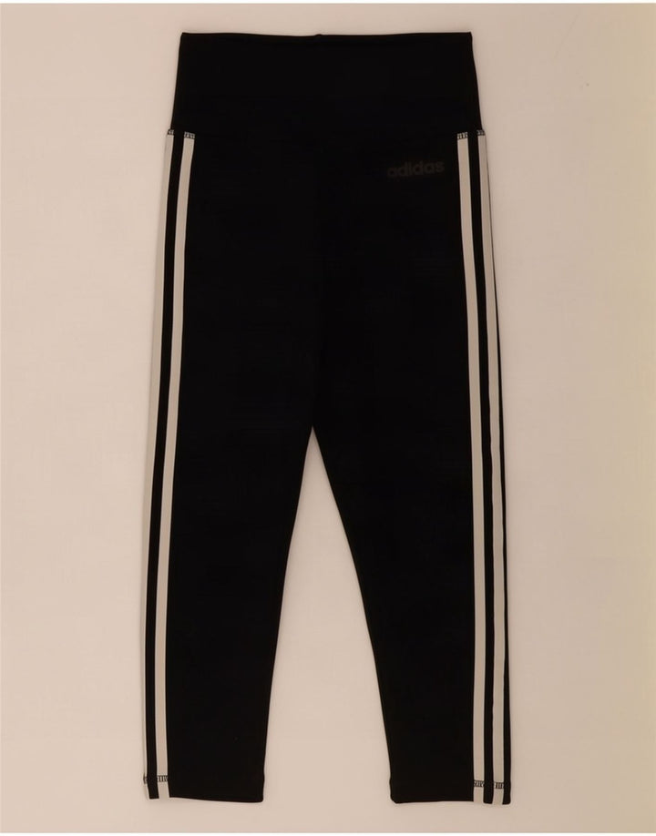 Adidas Dame Climalite Capri Leggings UK 4/6 XS Sort Polyester