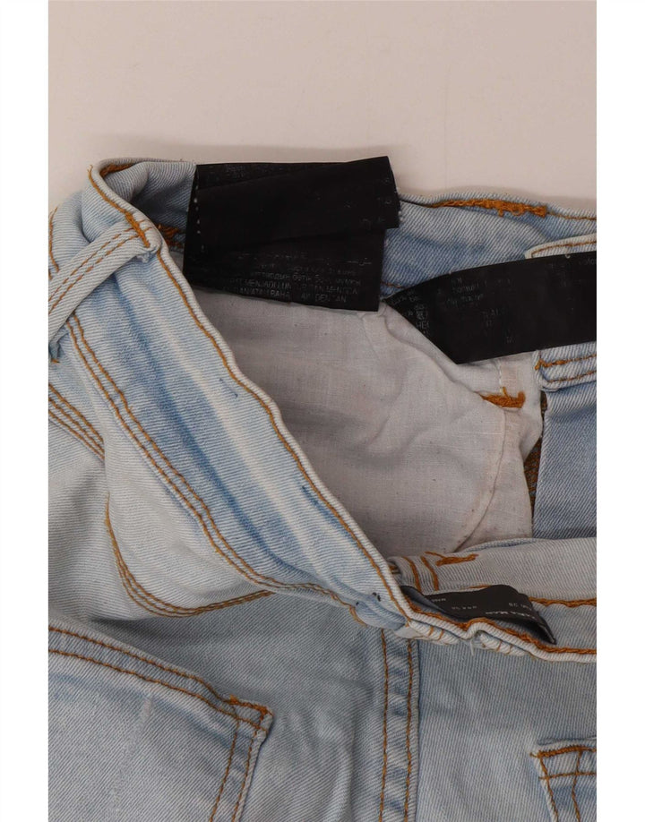 Zara Herre Distressed Slim Jeans EU 38 Small W30 L27 Blue Cotton