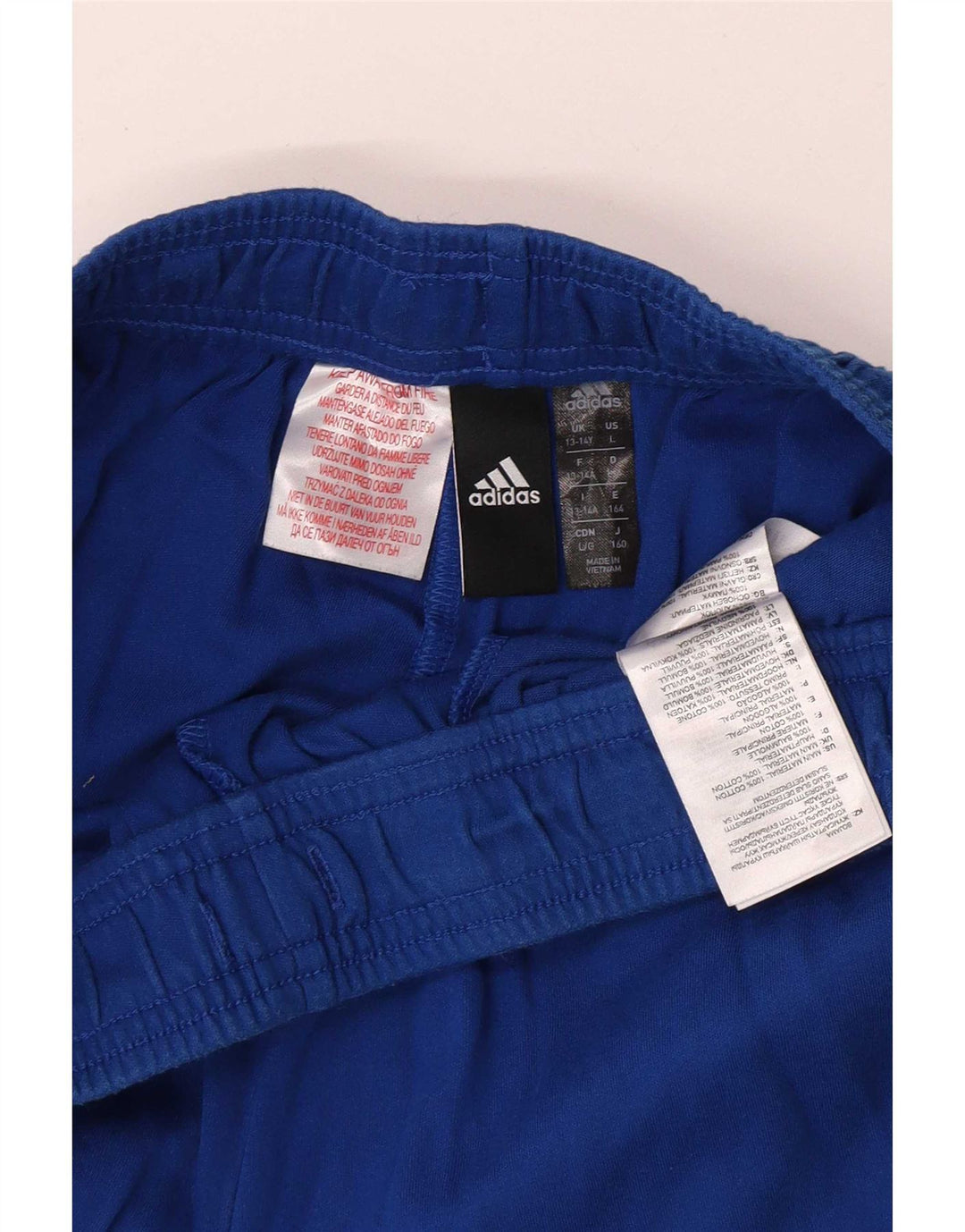 Adidas Drenge Træningsdragt Bukser 13-14 år Blå Bomuld