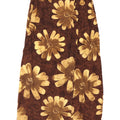 Vintage omslags-maxi-nederdel til kvinder Medium W30 Brun blomsterviscose