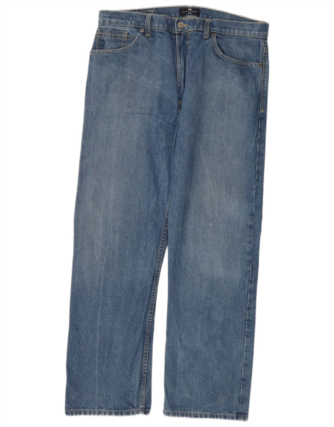MARKS & SPENCER Herre Blue Harbor Straight Jeans W36 L29 Blue Cotton