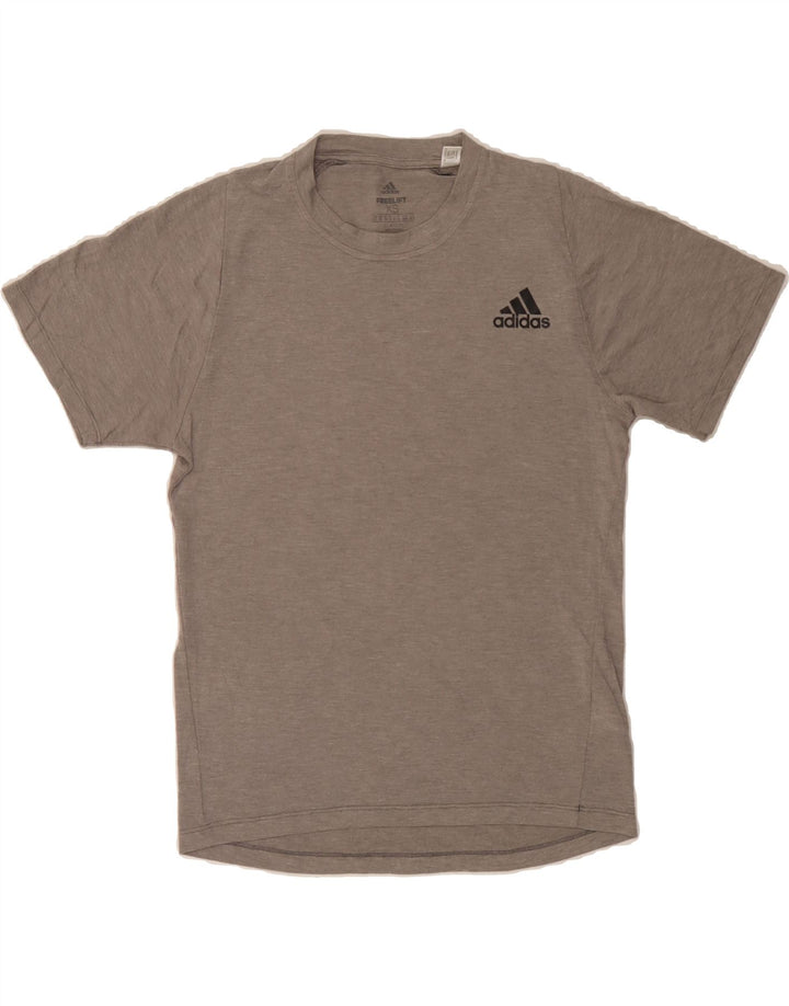 ADIDAS Mens Climalite T-Shirt XS Grey Polyester Vintage Adidas and Second-Hand Adidas from Messina Hembry 