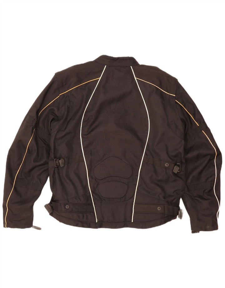 Scotchlite 3M Herre grafisk racerjakke UK 42 XL sort nylon