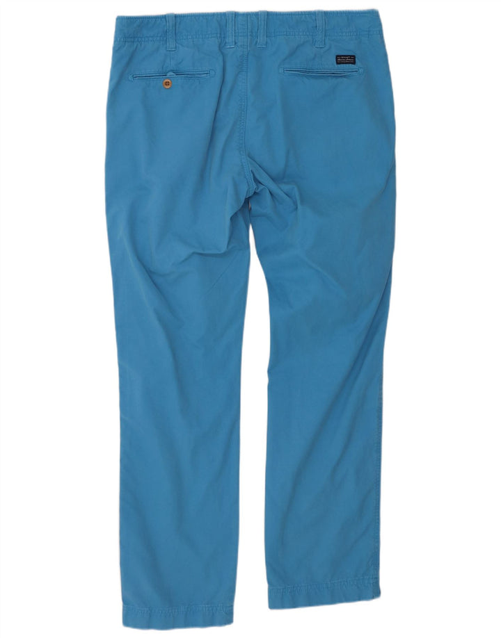 GANT Herre Soho Slanke Chinobukser med lav talje W36 L32 Blå Bomuld