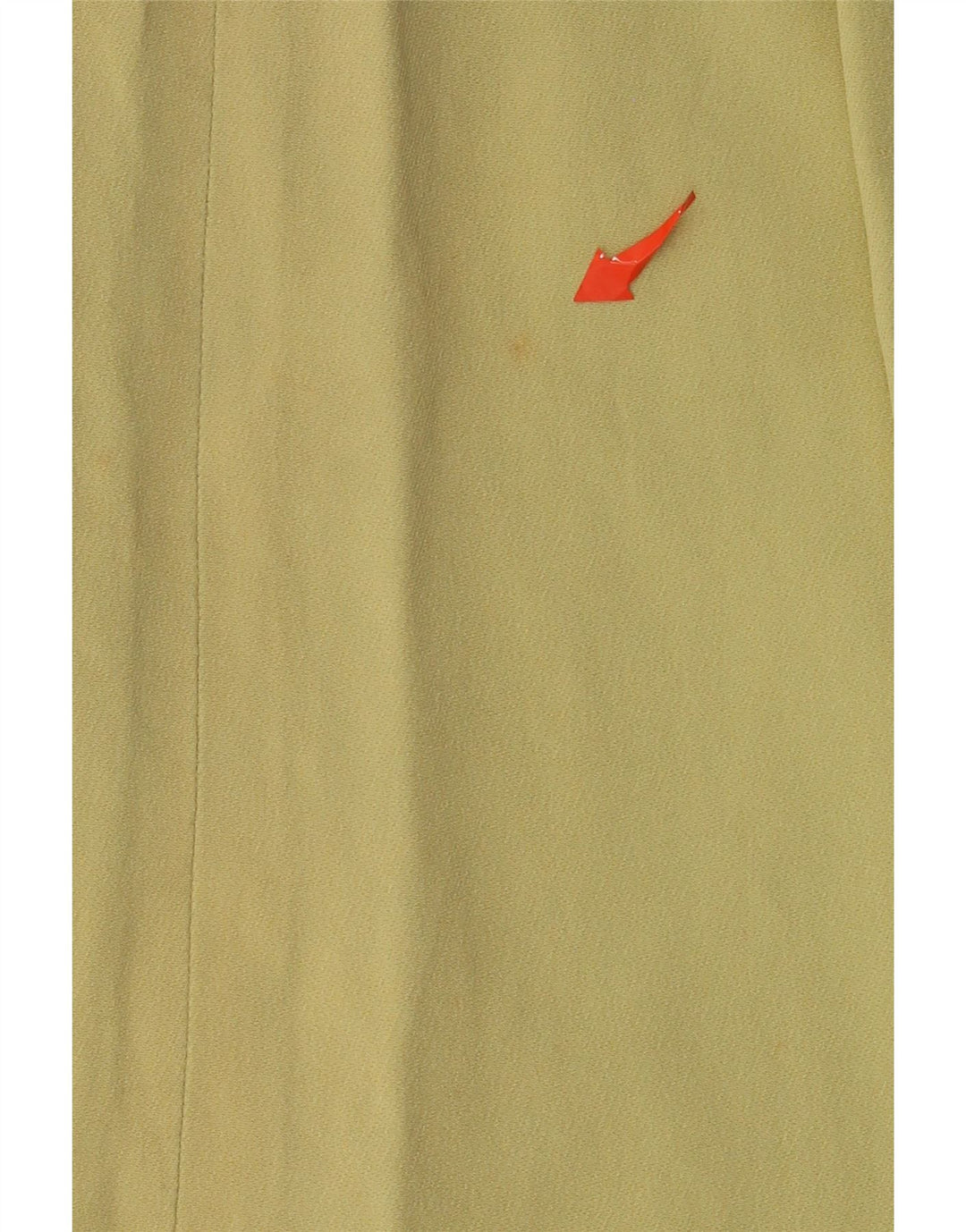 VALENTINO lige nederdel til kvinder UK 14 Medium W30 Gul