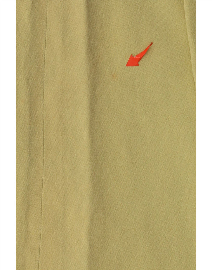 VALENTINO lige nederdel til kvinder UK 14 Medium W30 Gul