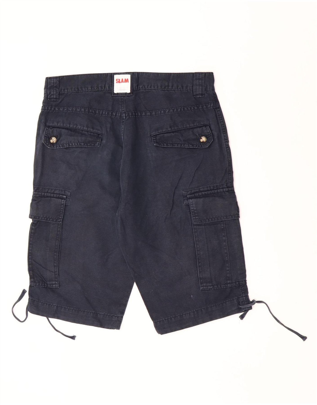 Slam Herre Cargo Shorts IT 46 Small W30 Marineblå Bomuld