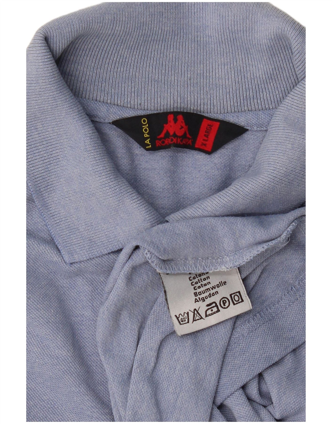 Kappa herre poloshirt XL blå bomuld