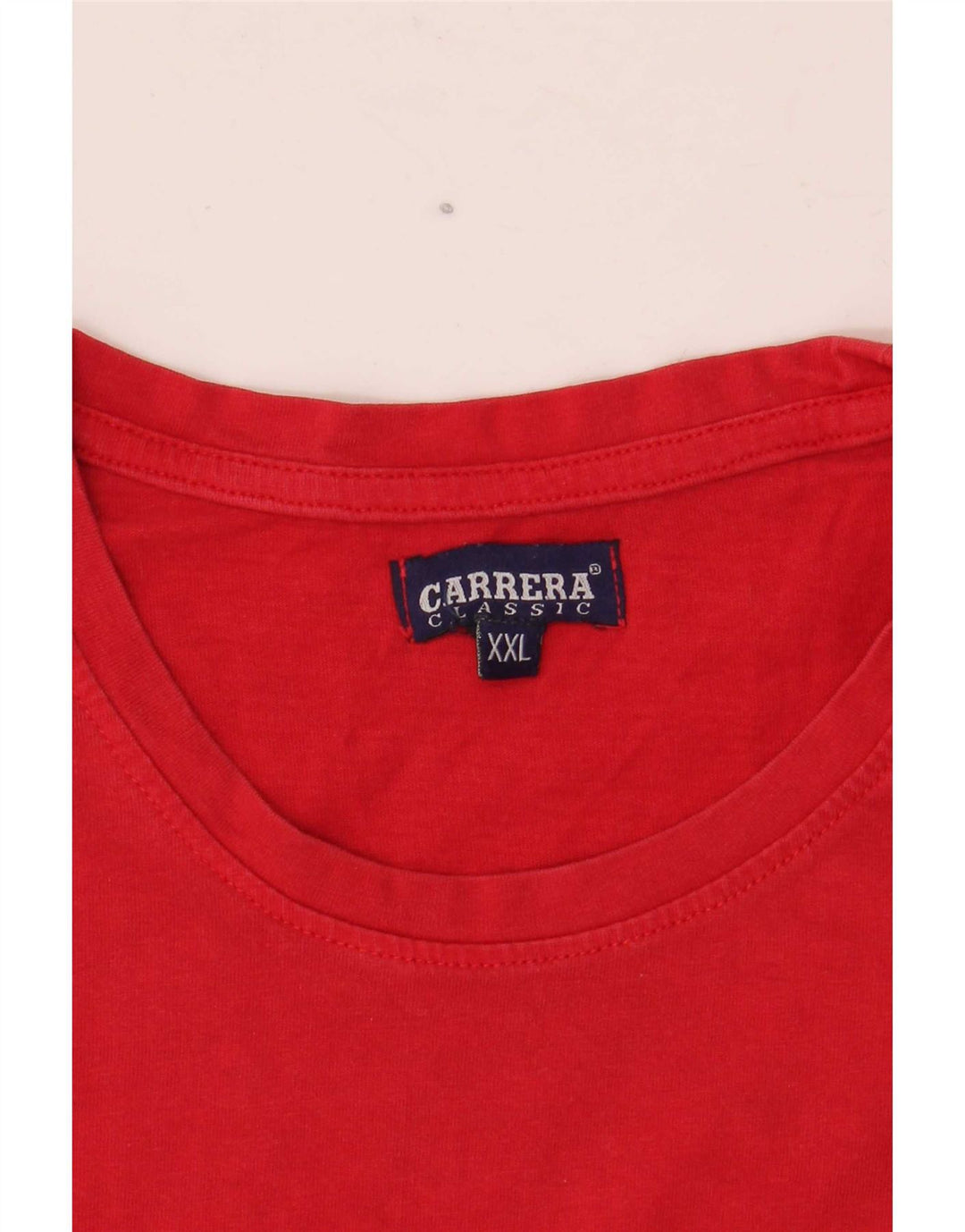 Carrera Herre Grafisk T-Shirt Top 2XL Rød Bomuld