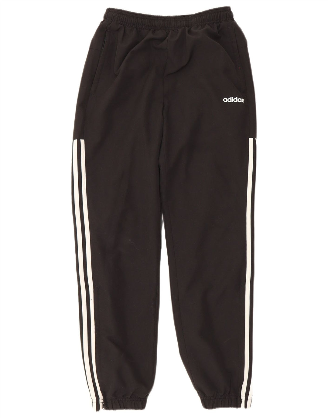 Adidas Drenge Træningsdragt Bukser Joggers 13-14 År Sort Polyester