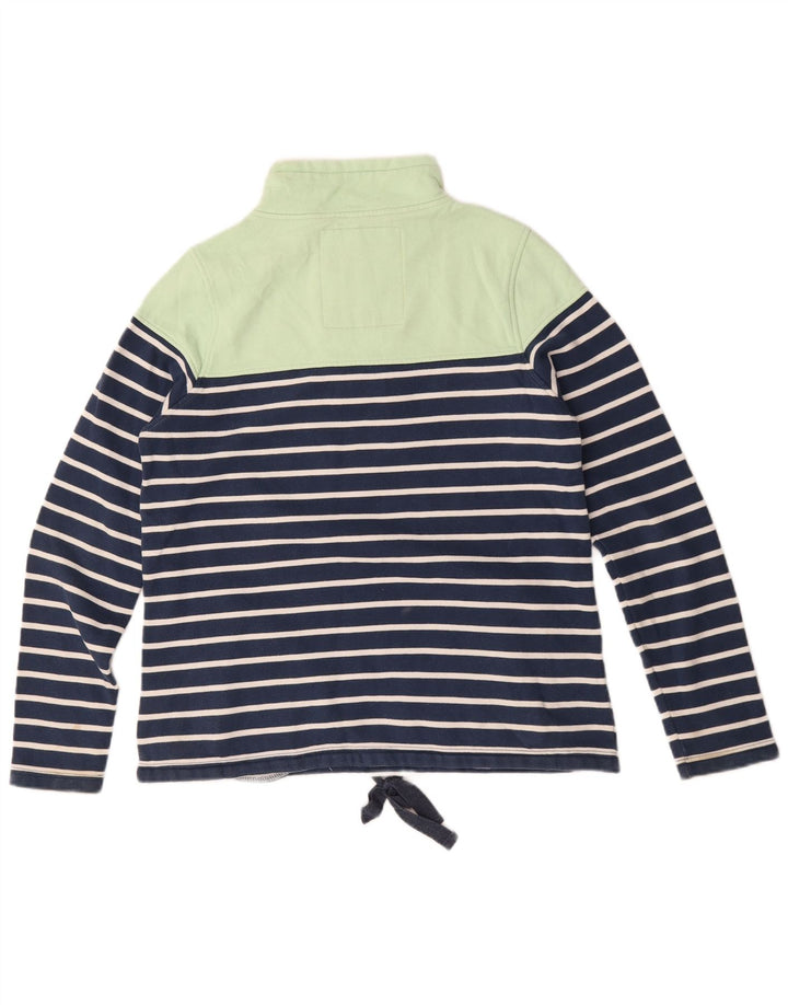 Animal Womens Oversized Sweatshirt Jumper UK 10 Small Navy Blue Striped