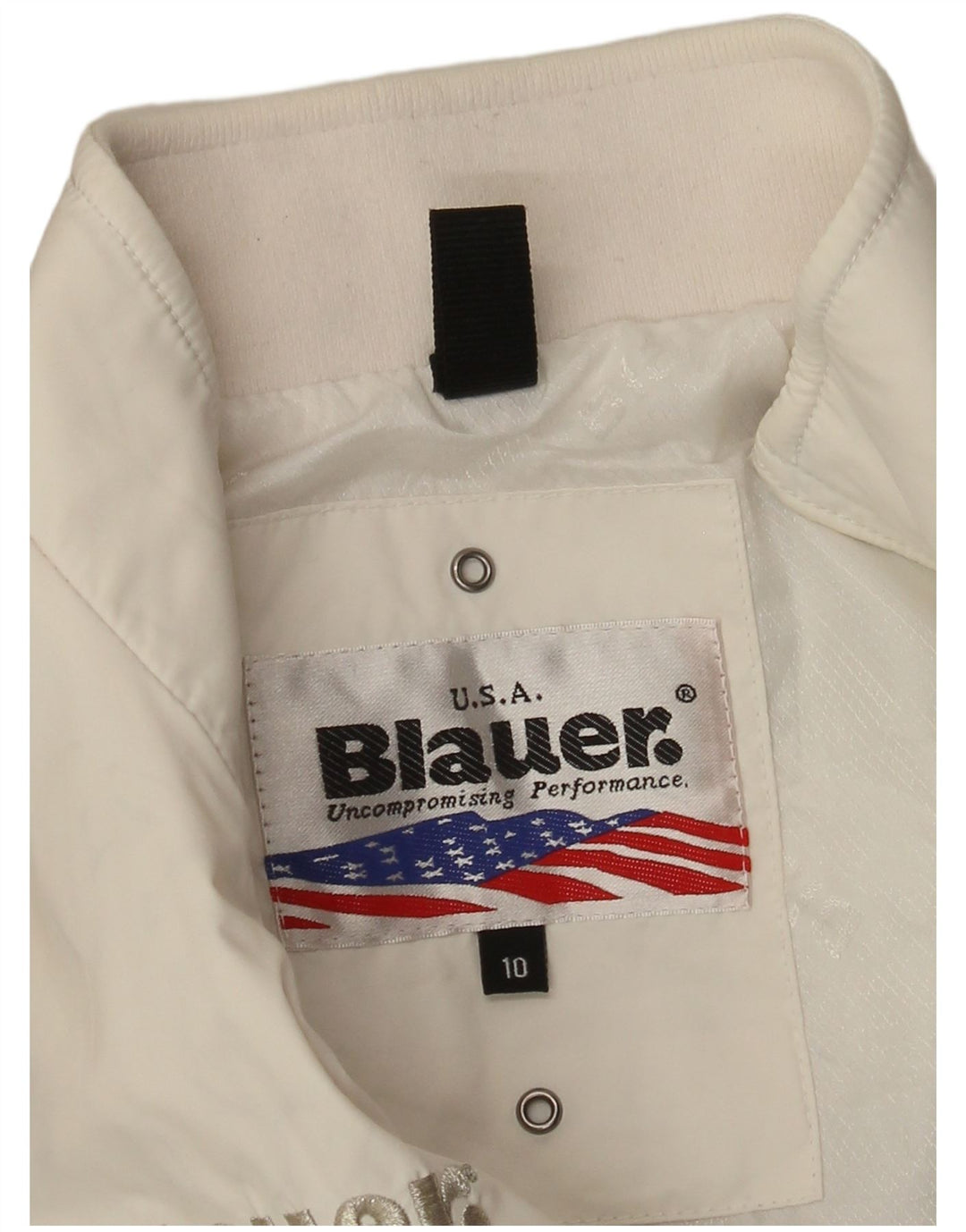 Blauer Girls Graphic Bomber Jacket 9-10 År Hvid Klassisk