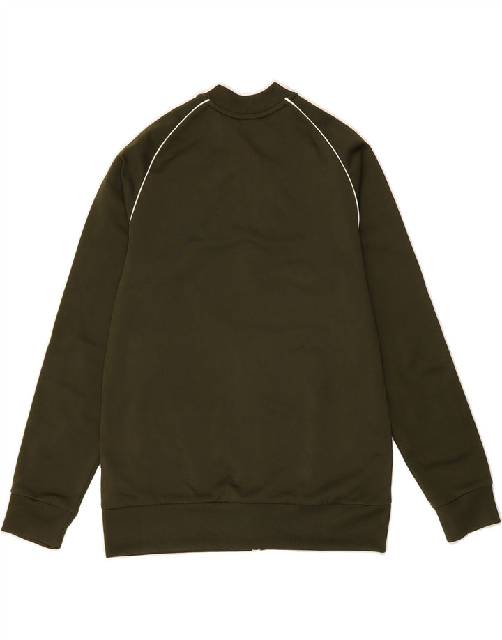 ADIDAS Boys Tracksuit Top Jacket 13-14 Years Green Polyester Vintage Adidas and Second-Hand Adidas from Messina Hembry 