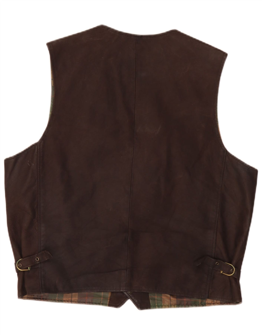 Vintage herre lædervest IT 56 2XL Brun
