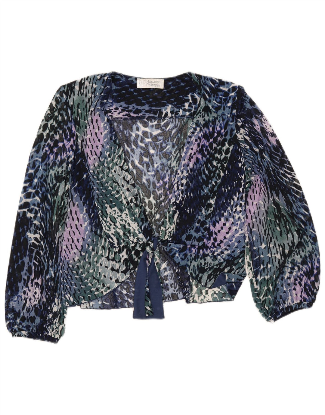 ROSANNA PELLEGRINI Dameskjortebluse UK 14 Medium Flerfarvet