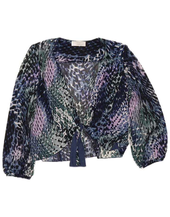 ROSANNA PELLEGRINI Dameskjortebluse UK 14 Medium Flerfarvet