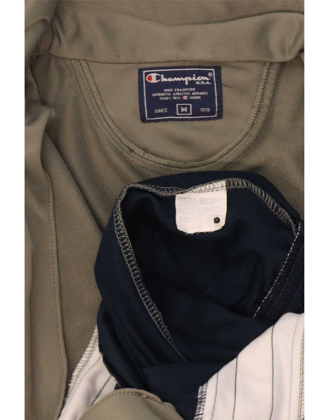 Champion Herre træningsdragt Topjakke Medium Navy Blue Colourblock Polyester