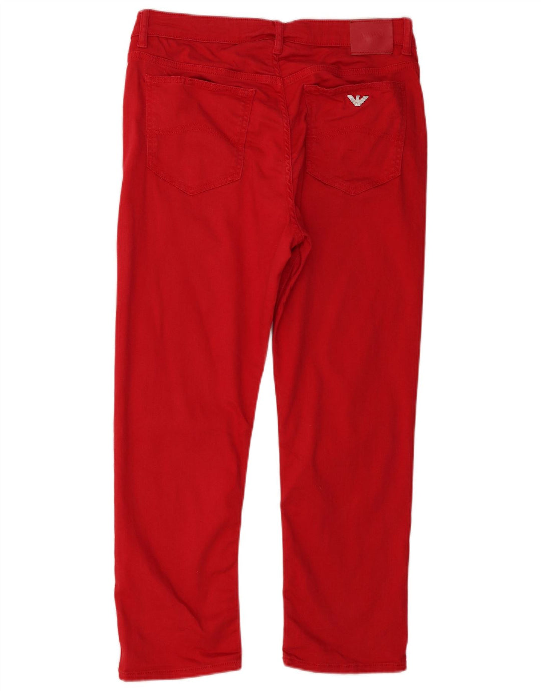 Armani Dame Slim Jeans W29 L25 Rød Lyocell