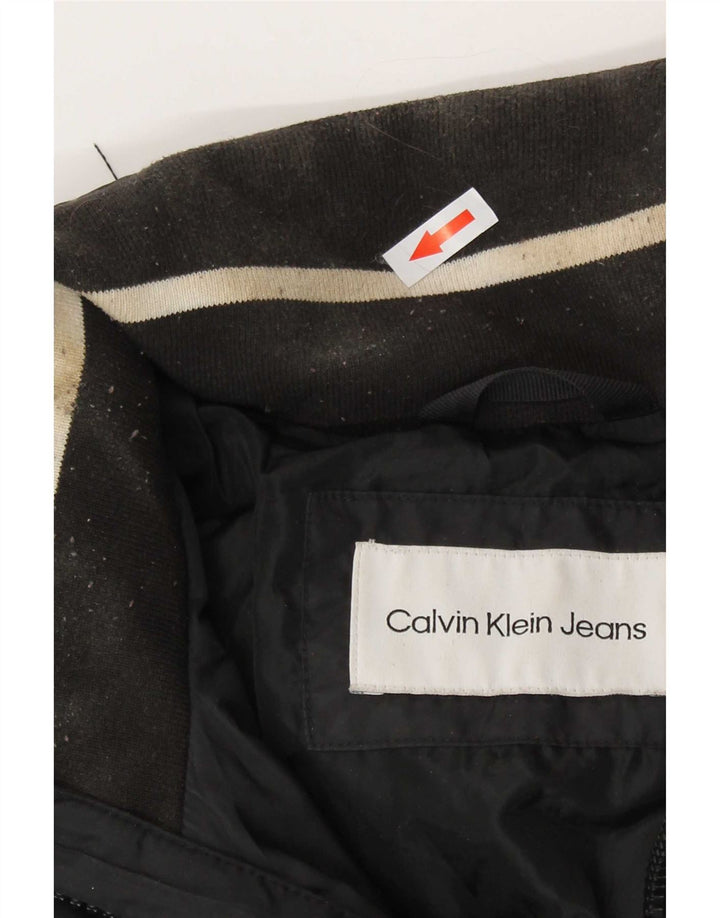 Calvin Klein Polstret jakke til mænd UK 38 Medium Sort