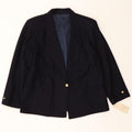 VINTAGE Womens 1 Button Blazer Jacket UK 14 Medium Black Vintage Vintage and Second-Hand Vintage from Messina Hembry 