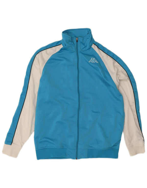 Kappa Træningsdragt til mænd Topjakke Medium Blue Colourblock Polyester