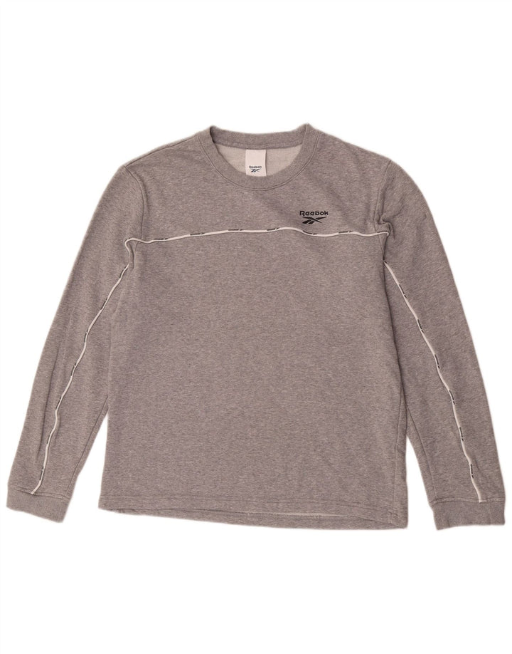 Reebok Herre sweatshirt Jumper Medium Grå Bomuld