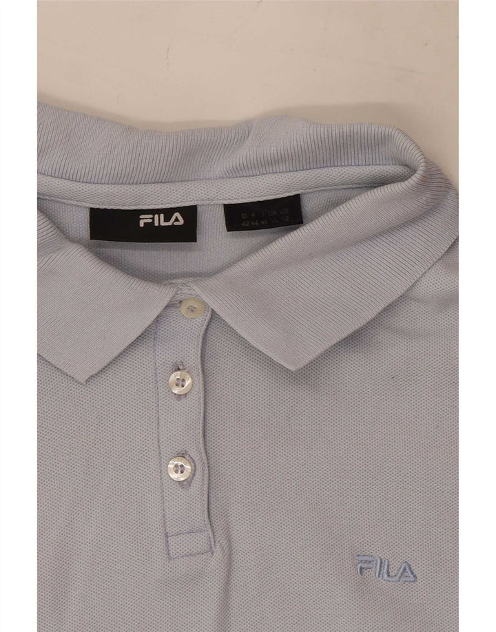 Fila Dame Polo Shirt UK 16 Large Blue