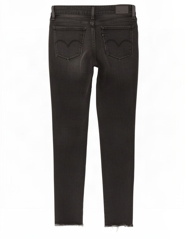Levi's Dame 711 Skinny Jeans W28 L27 Grå Bomuld