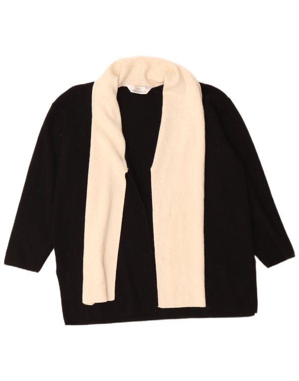Marks & Spencer Dame oversized cardigan sweater UK 12 Medium Black